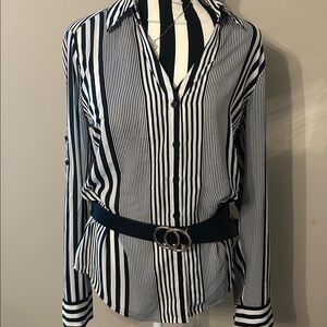 Express portofino Slim Fit Striped Shirt woman’s Small